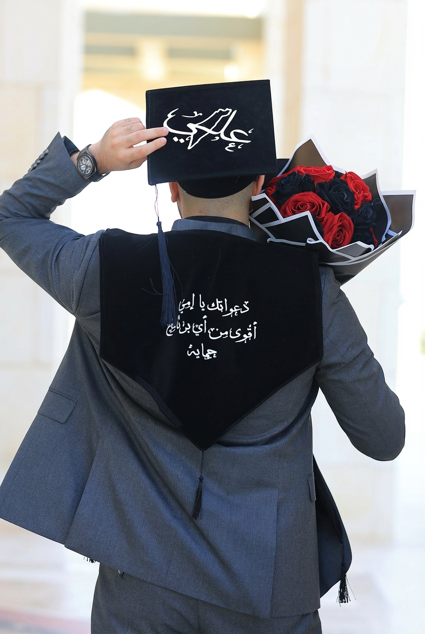 Portrait of portfolio creator – back view